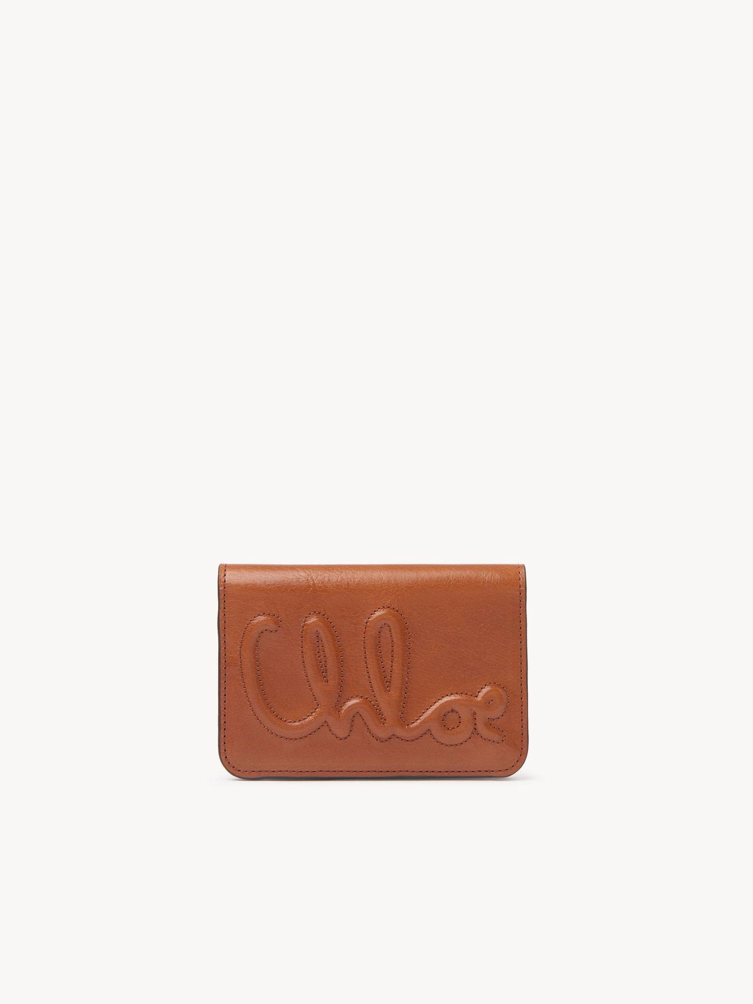 C Chloé bifold wallet in shiny leather  Product Image