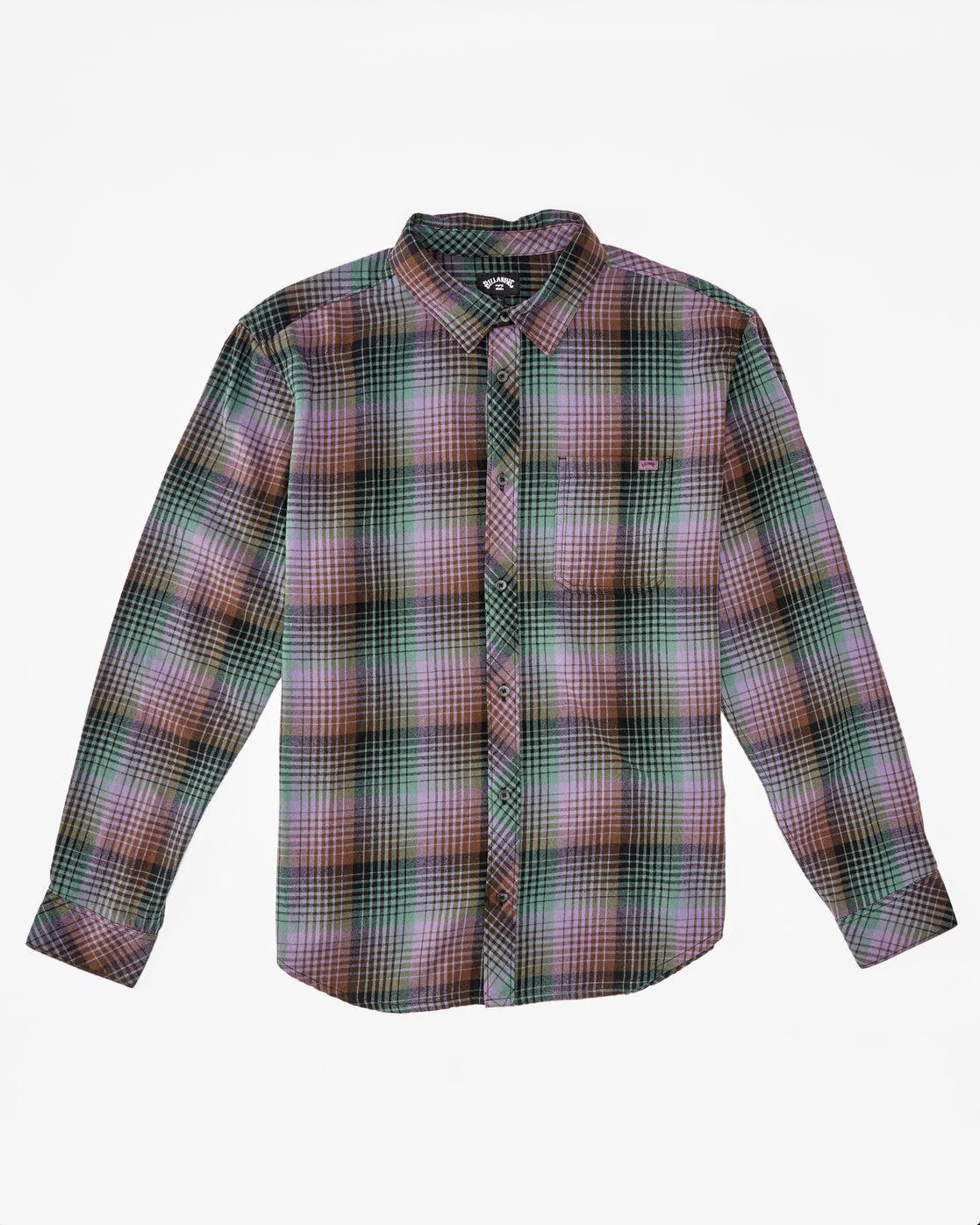 Coastline Flannel Long Sleeve Shirt - Dusty Grape Male Product Image