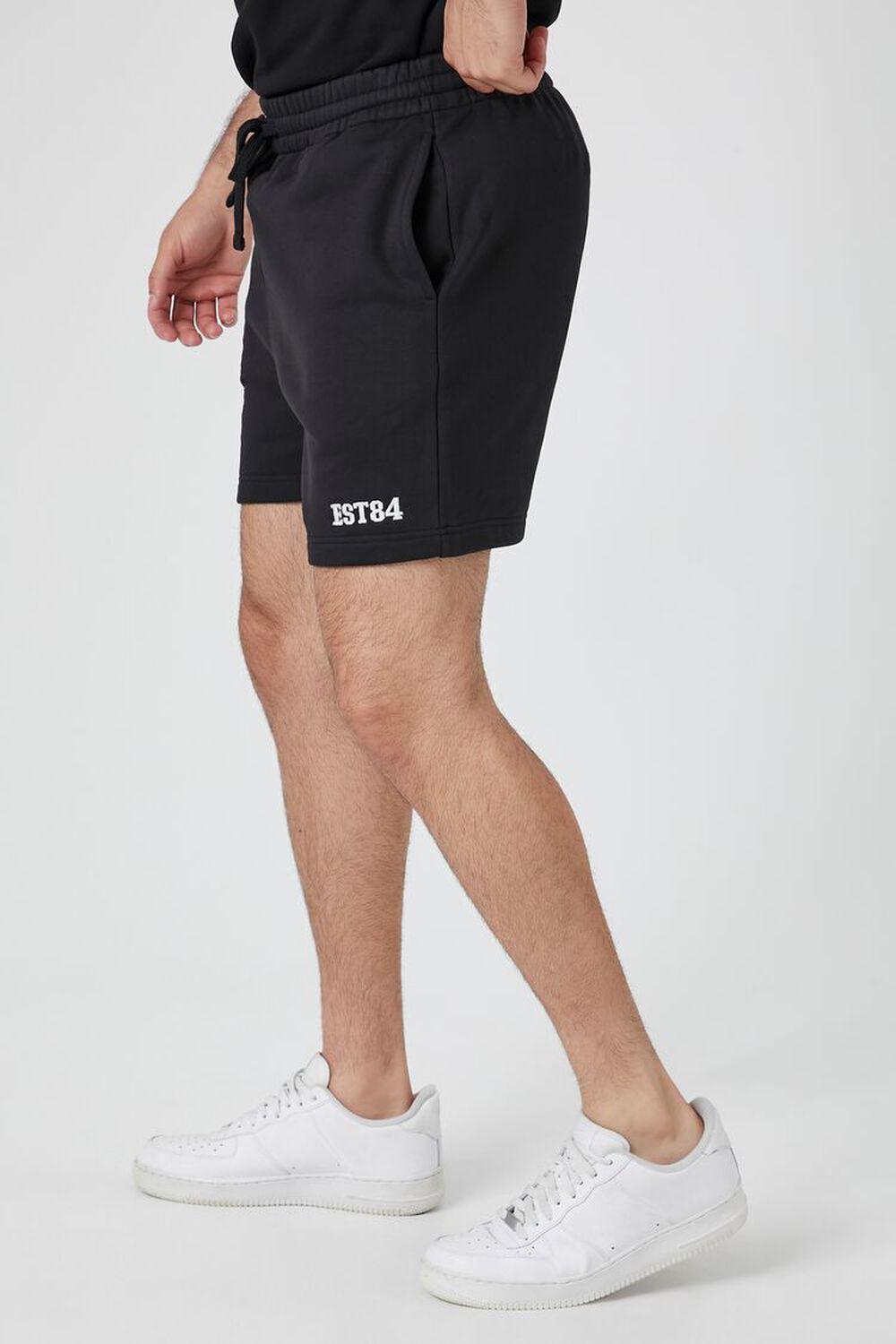 Embroidered EST84 Drawstring Shorts | Forever 21 Product Image