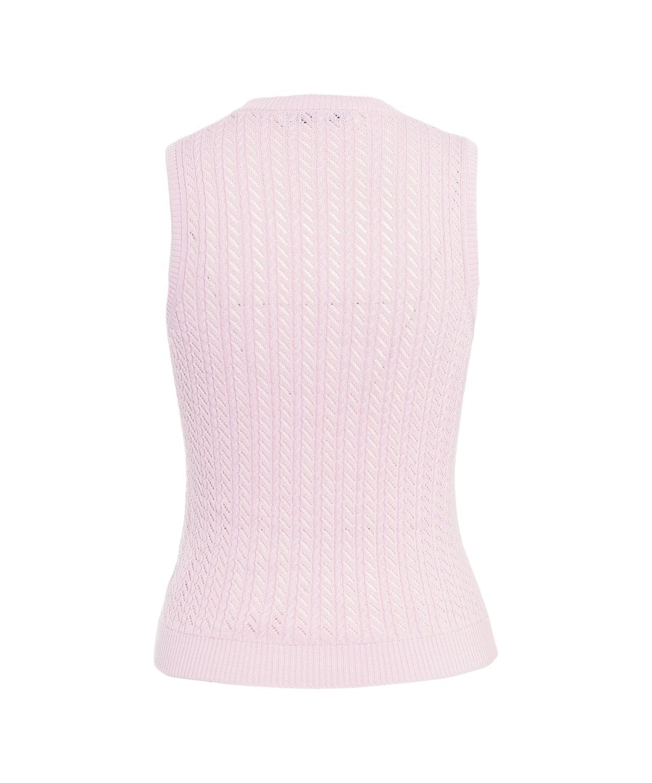 Open knit tank top Product Image