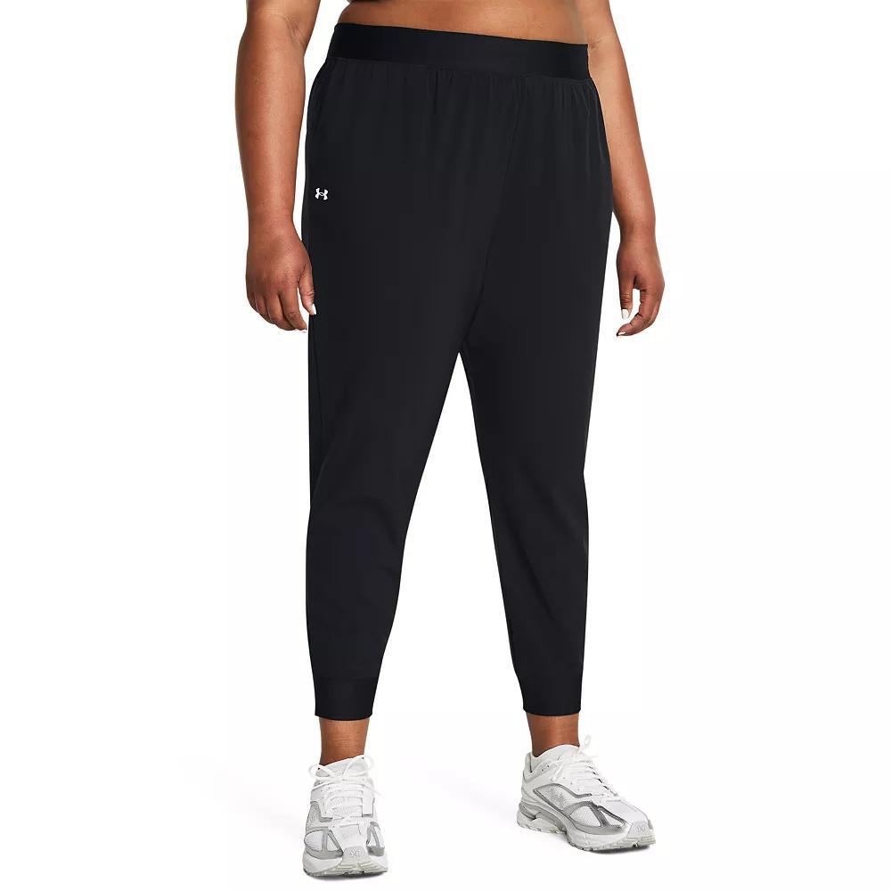 Plus Size Women's Under Armour Rival Woven Pants, Size: 2XL, Black Product Image