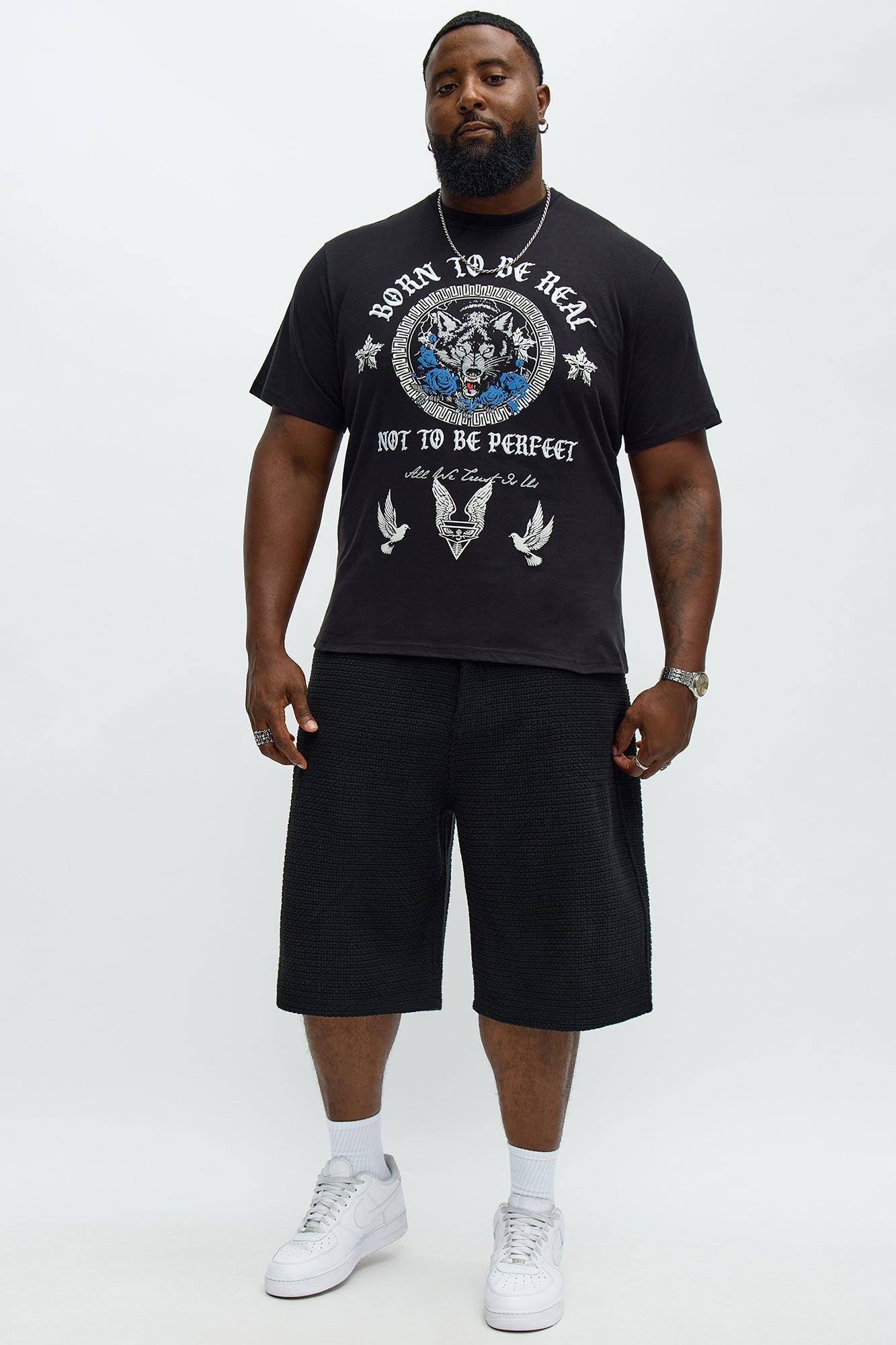 Born To Be Real Short Sleeve Tee - Black Male Product Image