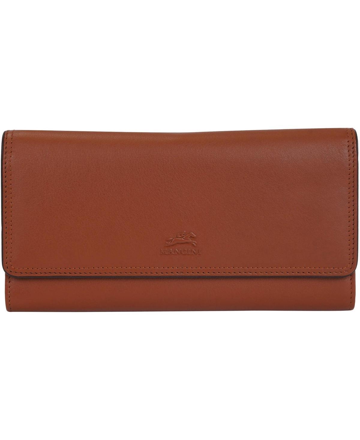 Mancini Womens Sonoma Rfid Secure Quad Fold Wallet - Red Product Image