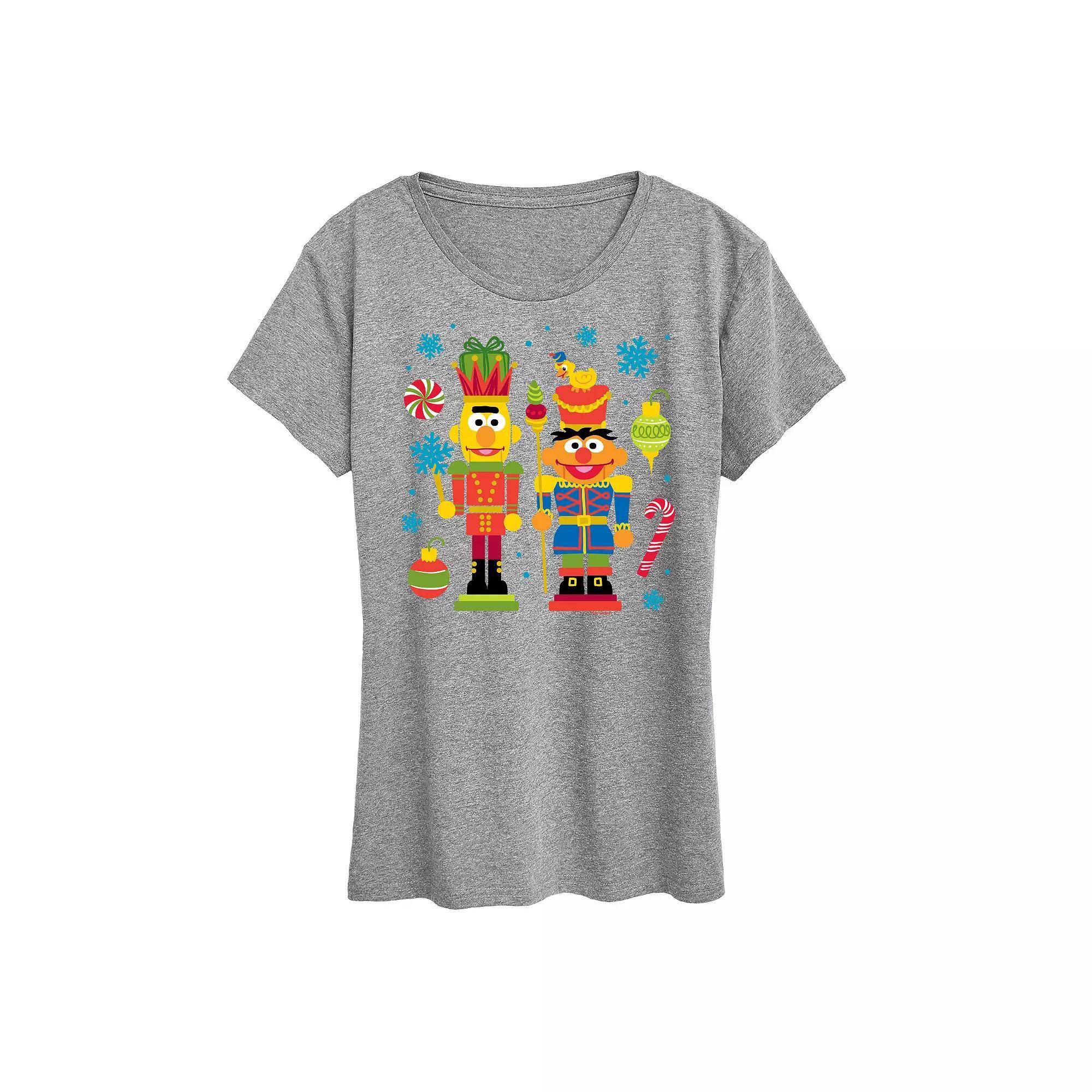 Women's Sesame Street Nutcrackers Graphic Tee, Girl's, Size: XXL, White Product Image