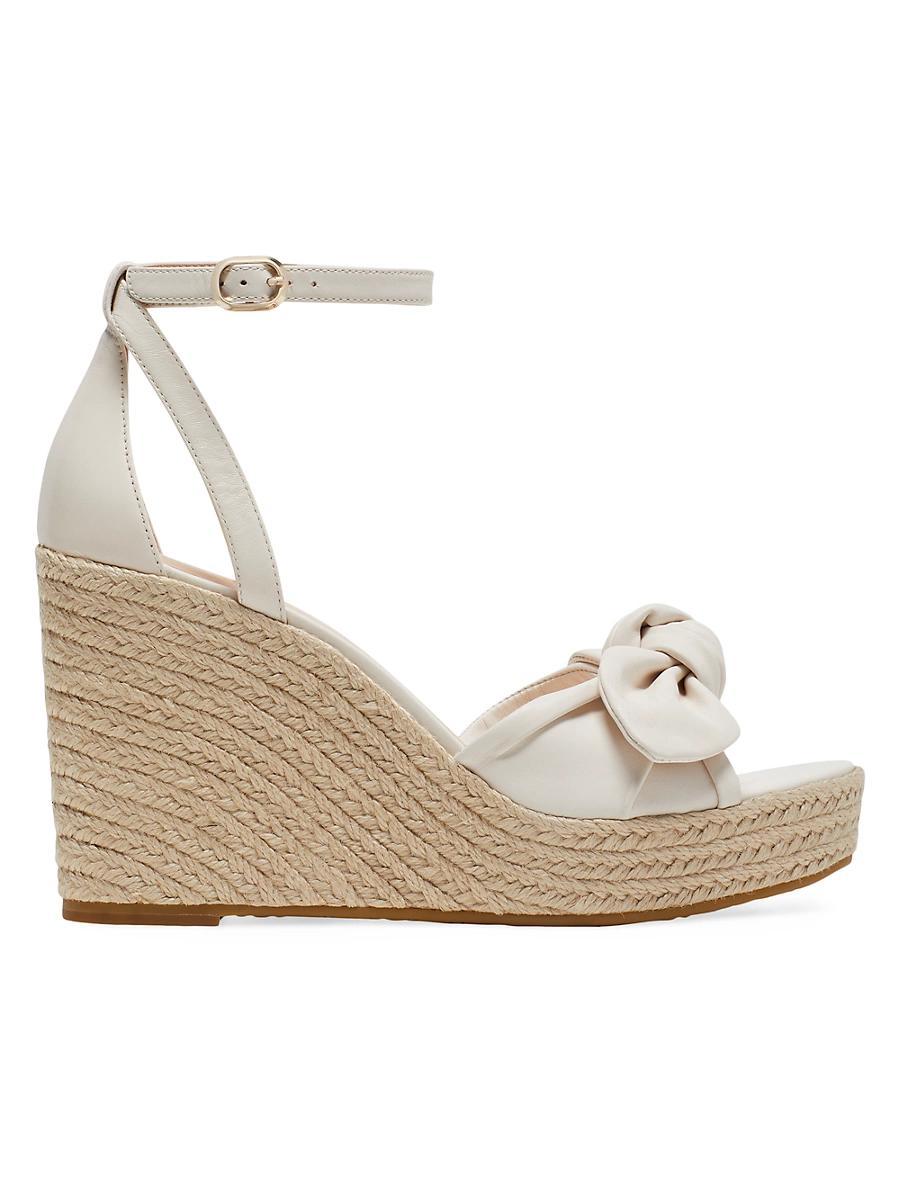 Womens Tianna 88MM Leather Espadrille Wedge Sandals Product Image