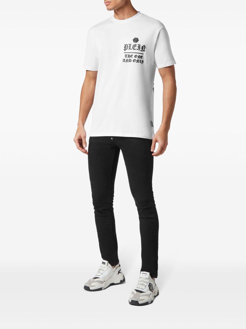 PHILIPP PLEIN Graphic-print Cotton T-shirt In White Product Image