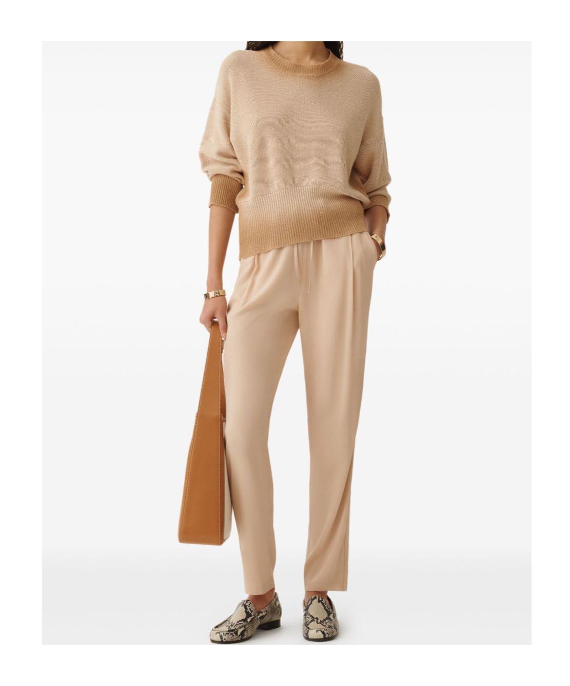 FABIANA FILIPPI Drawstring Sweatpants In Nude Product Image