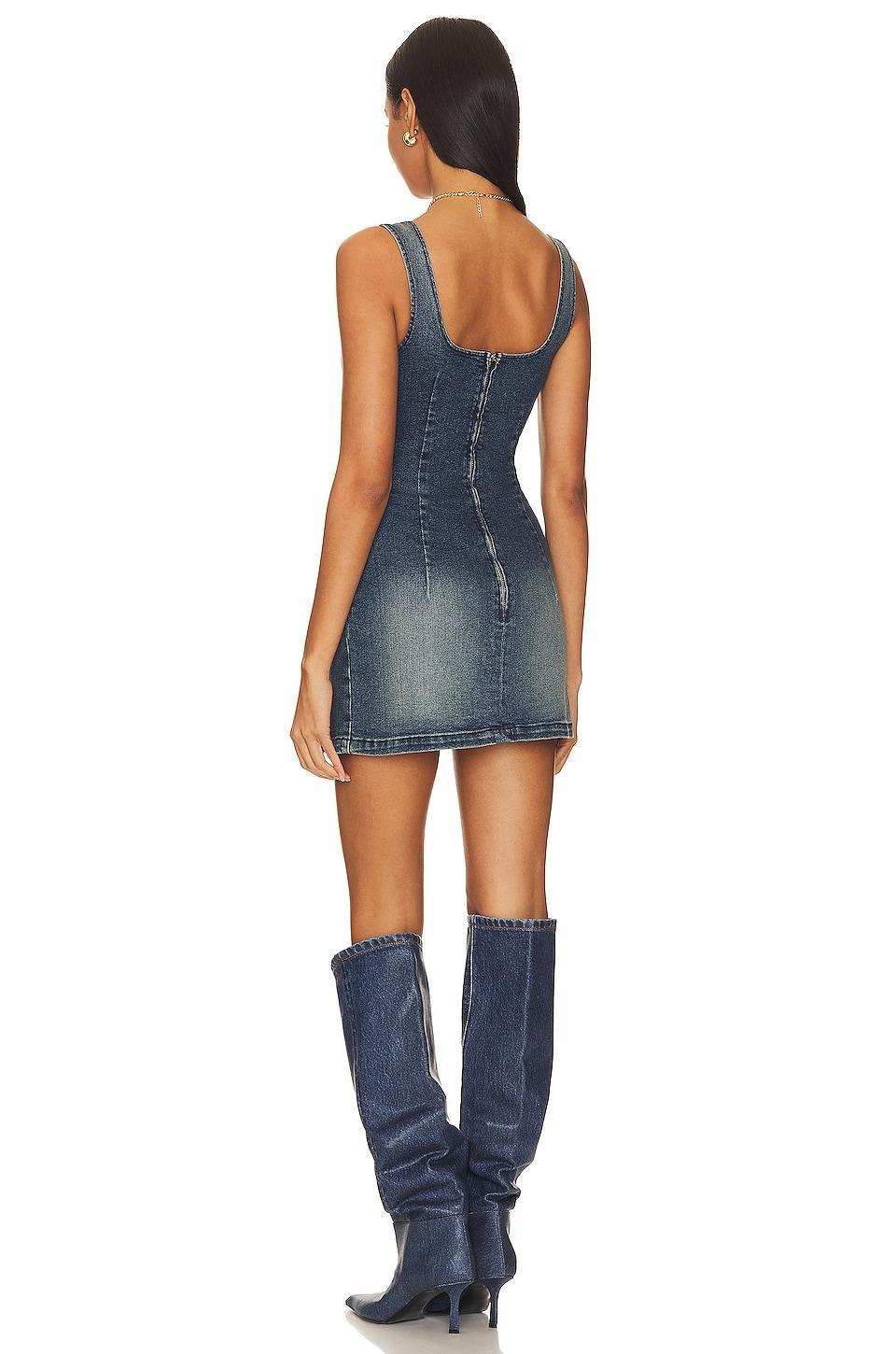 Devan Denim Mini Dress EB Denim Product Image