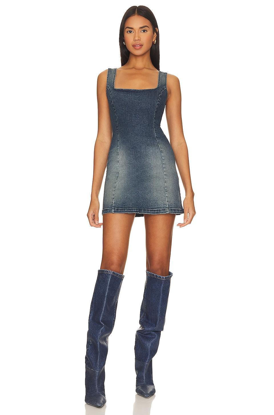 Devan Denim Mini Dress EB Denim Product Image