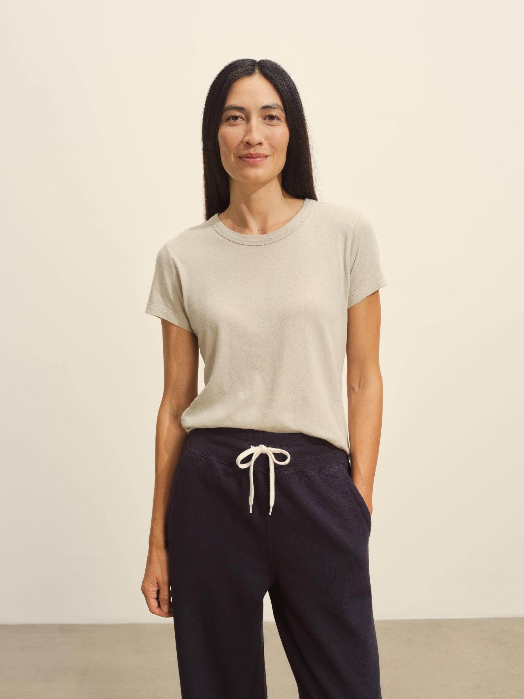 Sand Drift Cloud Jersey Slim Crew Product Image