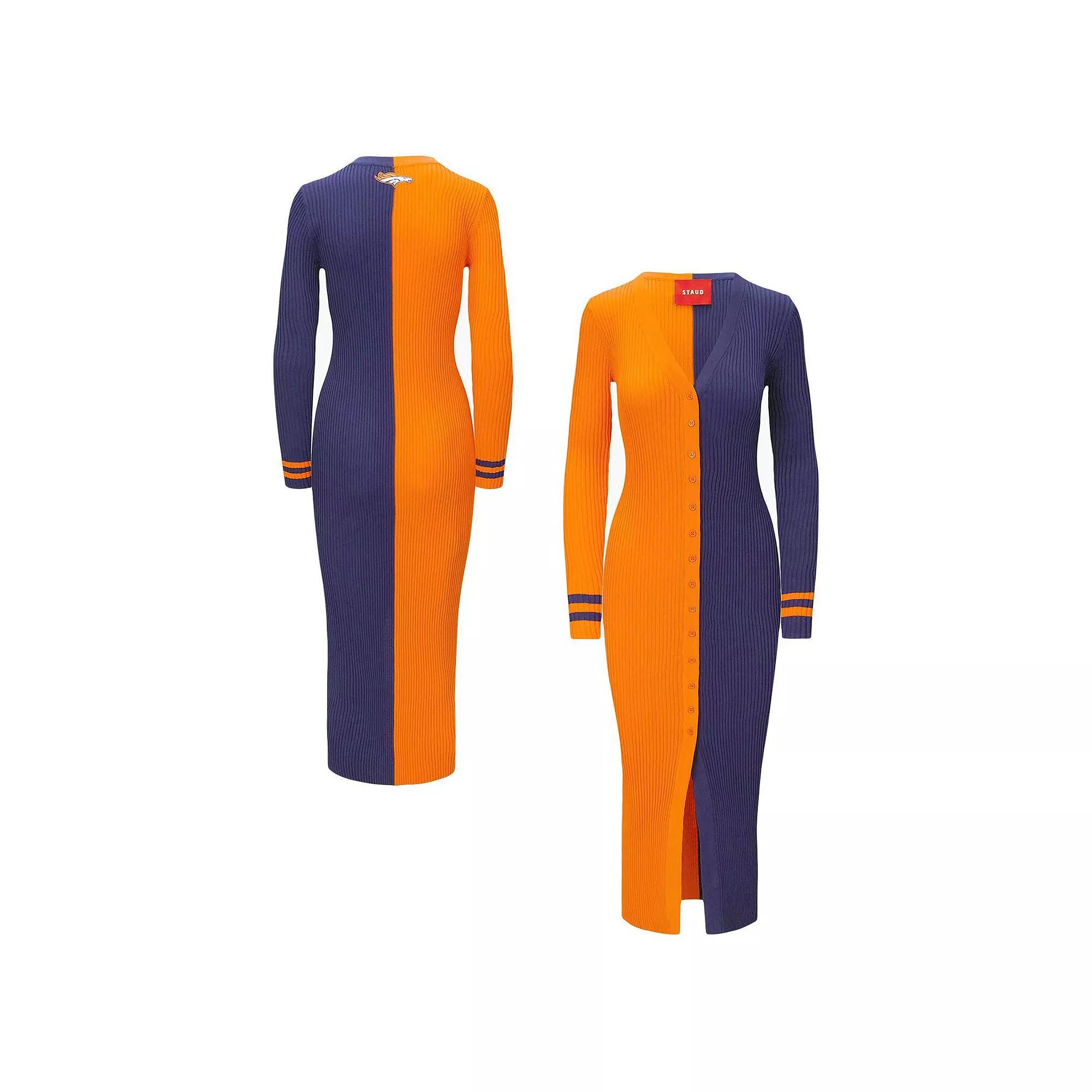 Women's STAUD Teal/Black Jacksonville Jaguars Shoko Knit Button-Up Sweater Dress,  Product Image