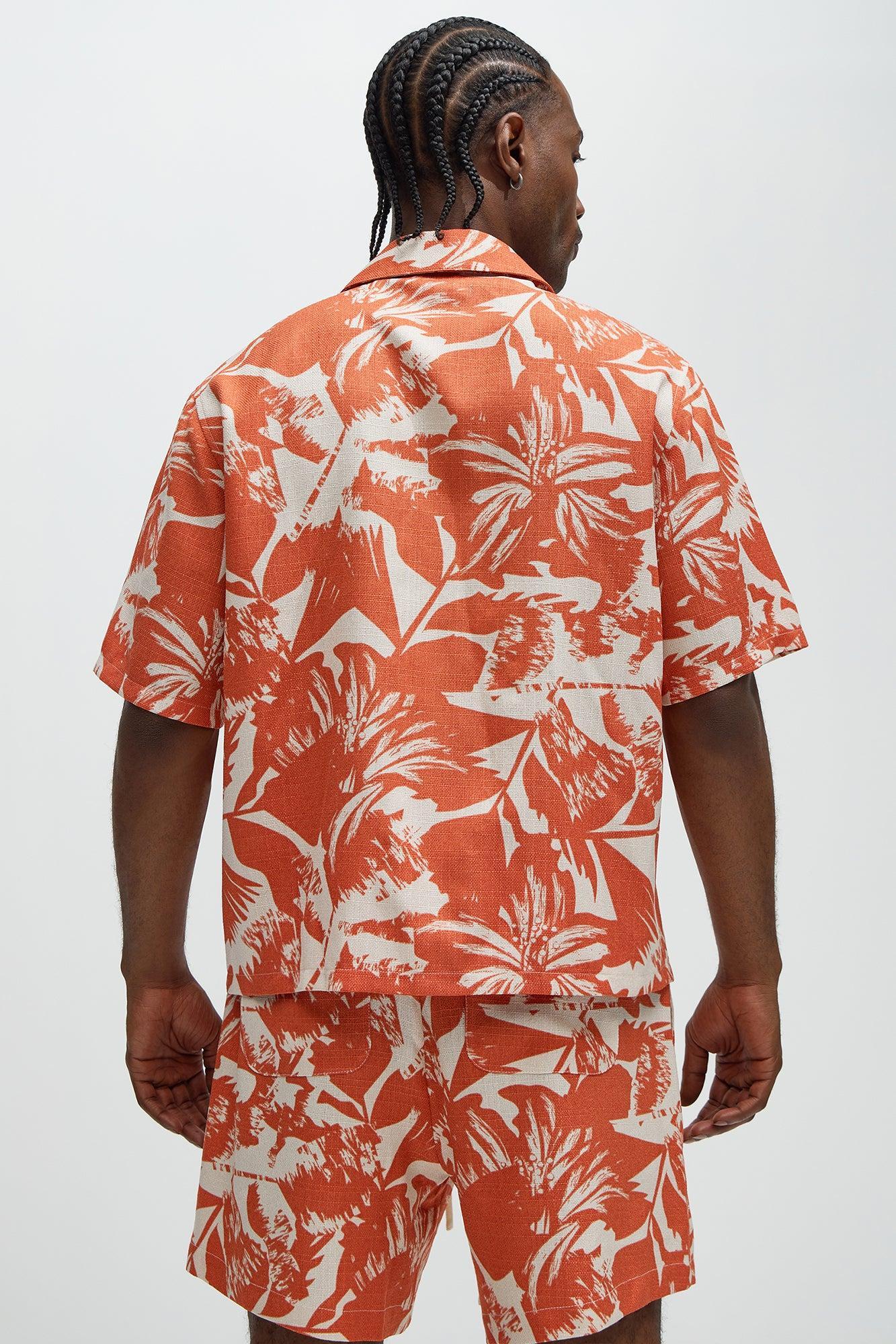 Tropical Storm Shirt - Orange/combo Product Image