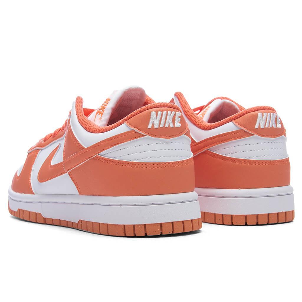 Women's Dunk Low - White/Light Wild Mango Female Product Image