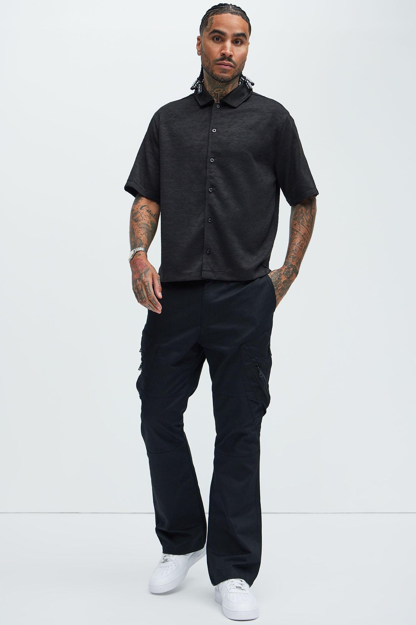 Blaze Textured Shirt - Black Product Image