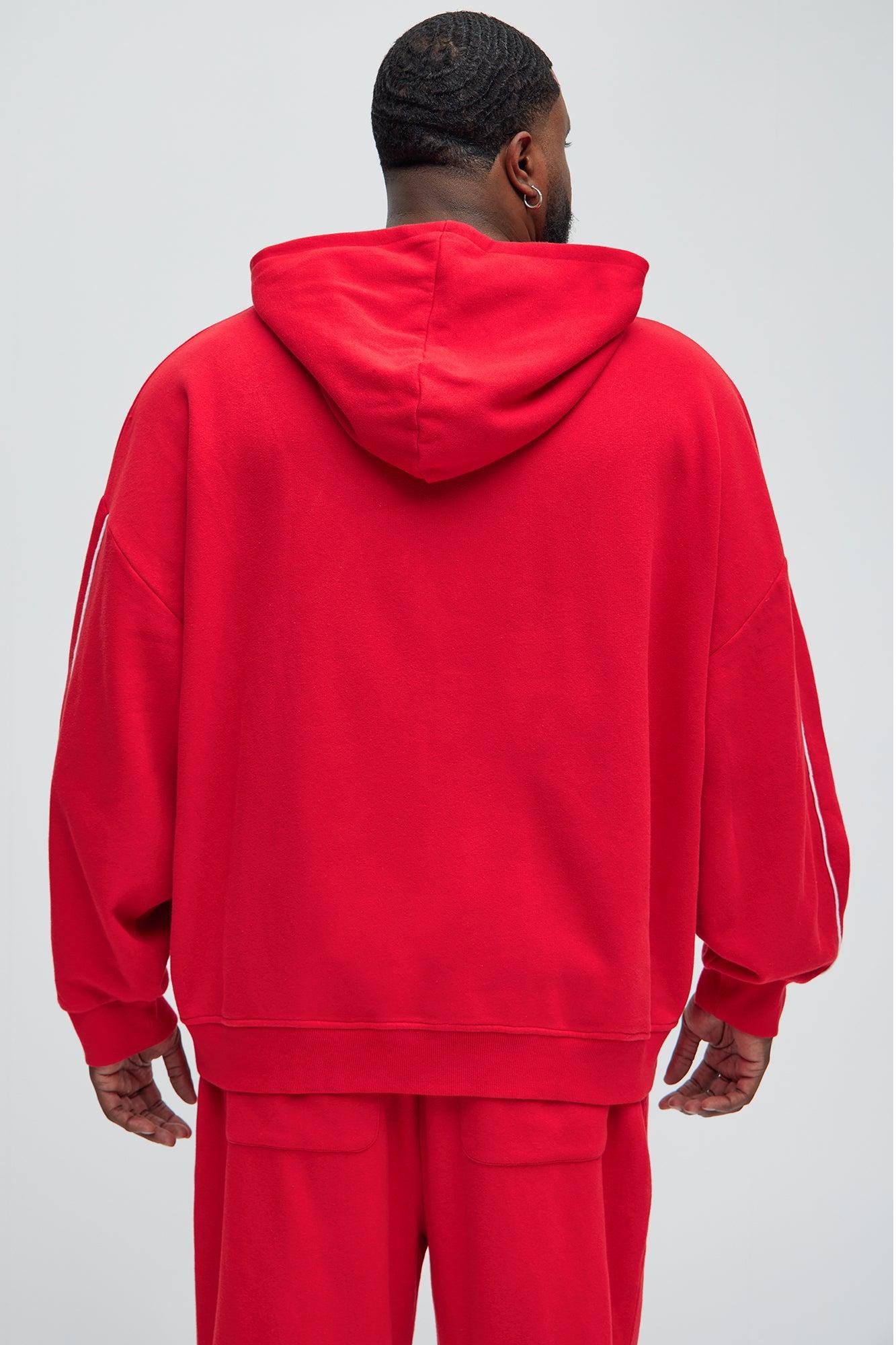 Tyson Just Go With It Oversized Hoodie - Red Product Image