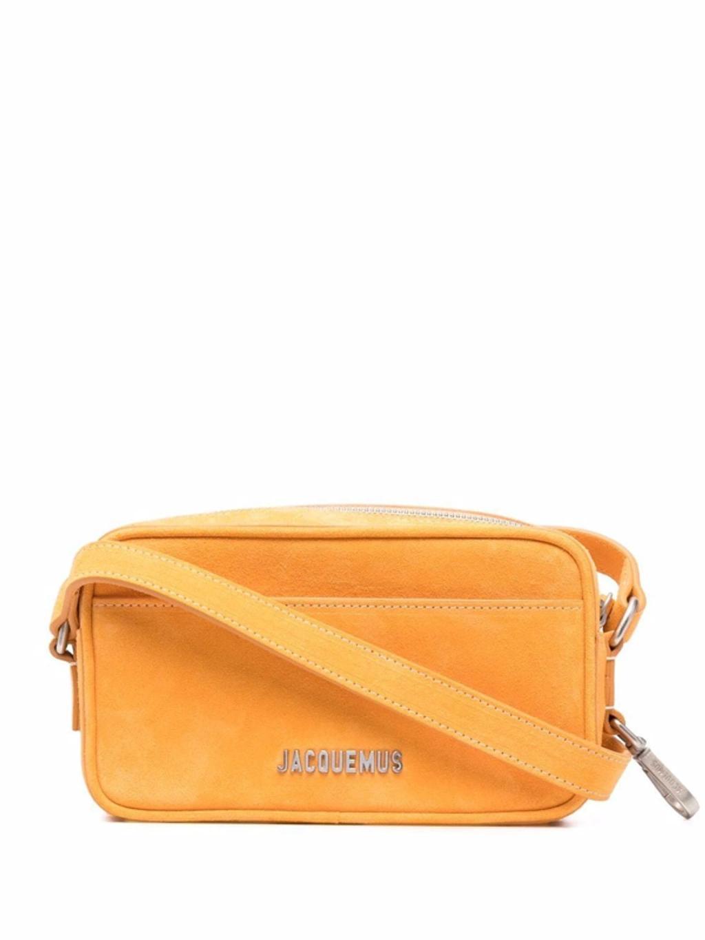 JACQUEMUS Logo-plaque Detail Shoulder Bag In Orange Product Image