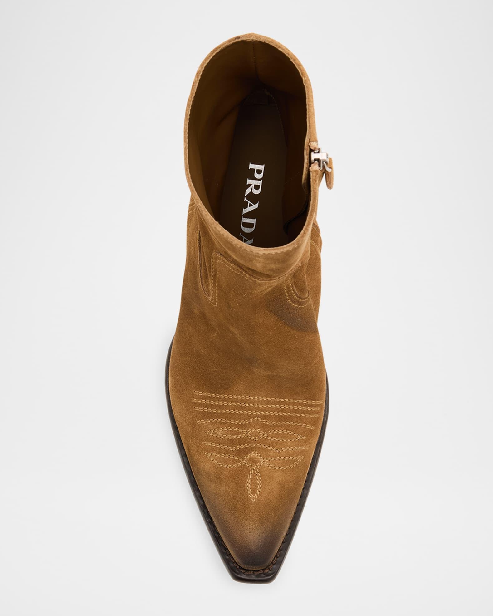 Suede Western Booties Product Image