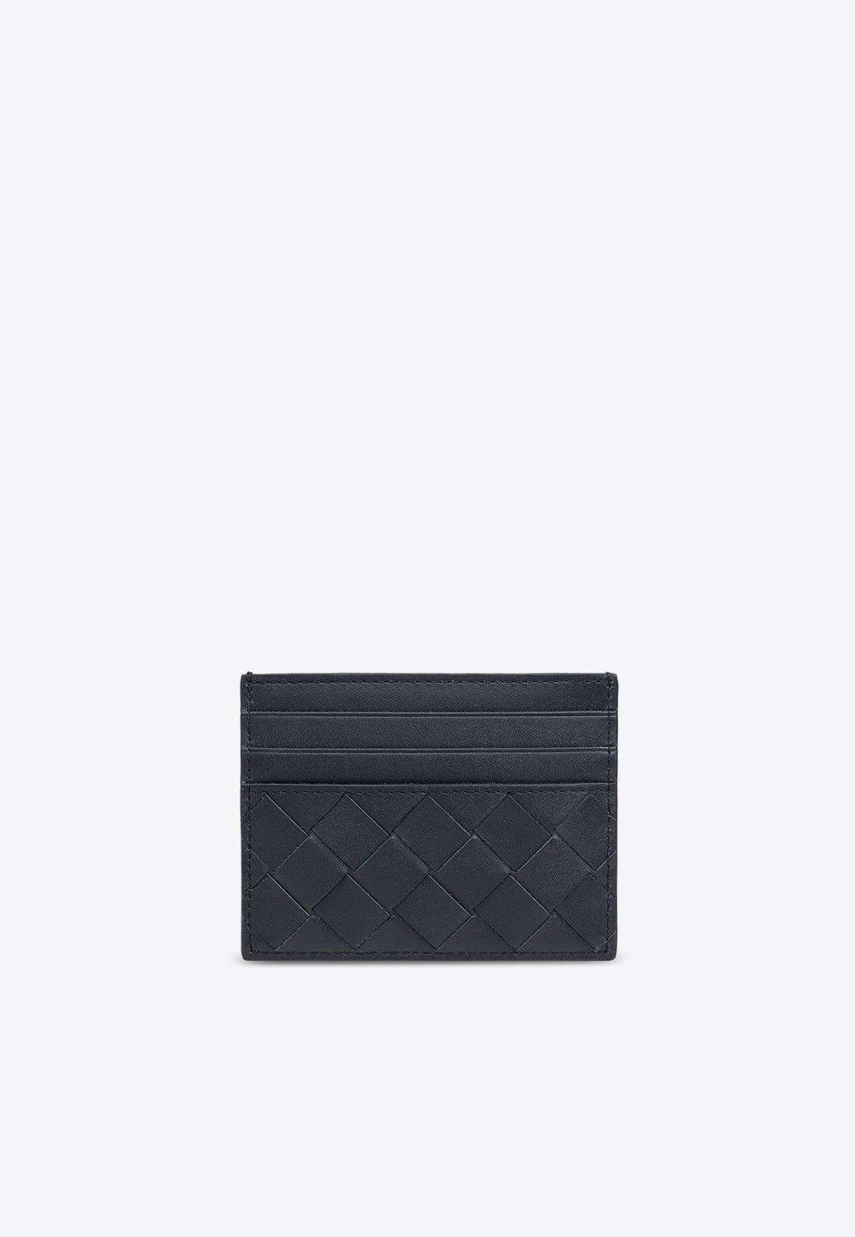 BOTTEGA VENETA Intrecciato Leather Cardholder In Space Product Image