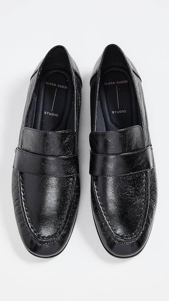 Black Suede Studio Arrow Loafers | Shopbop Product Image