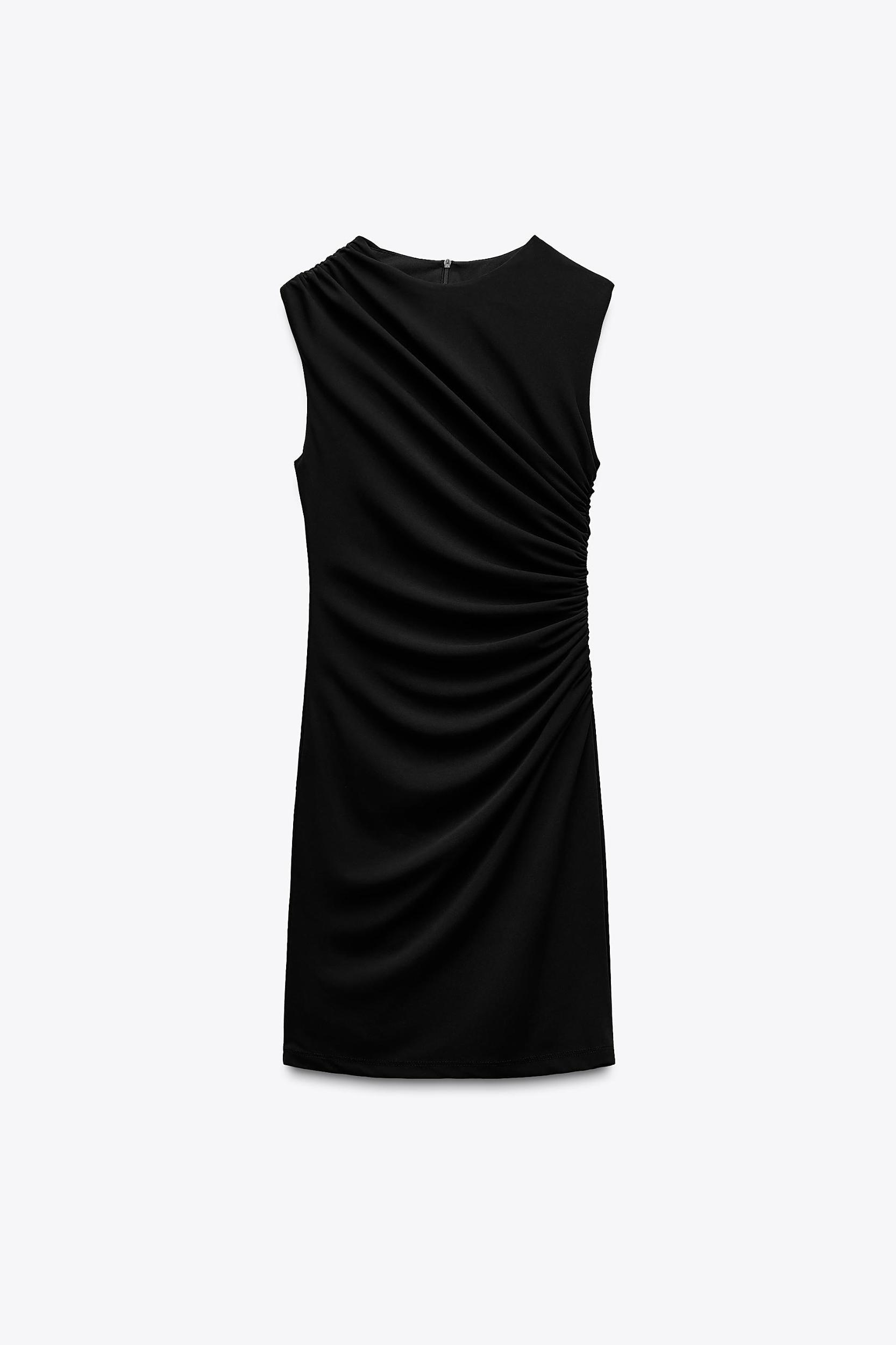 SHORT DRESS WITH RUCHING Product Image