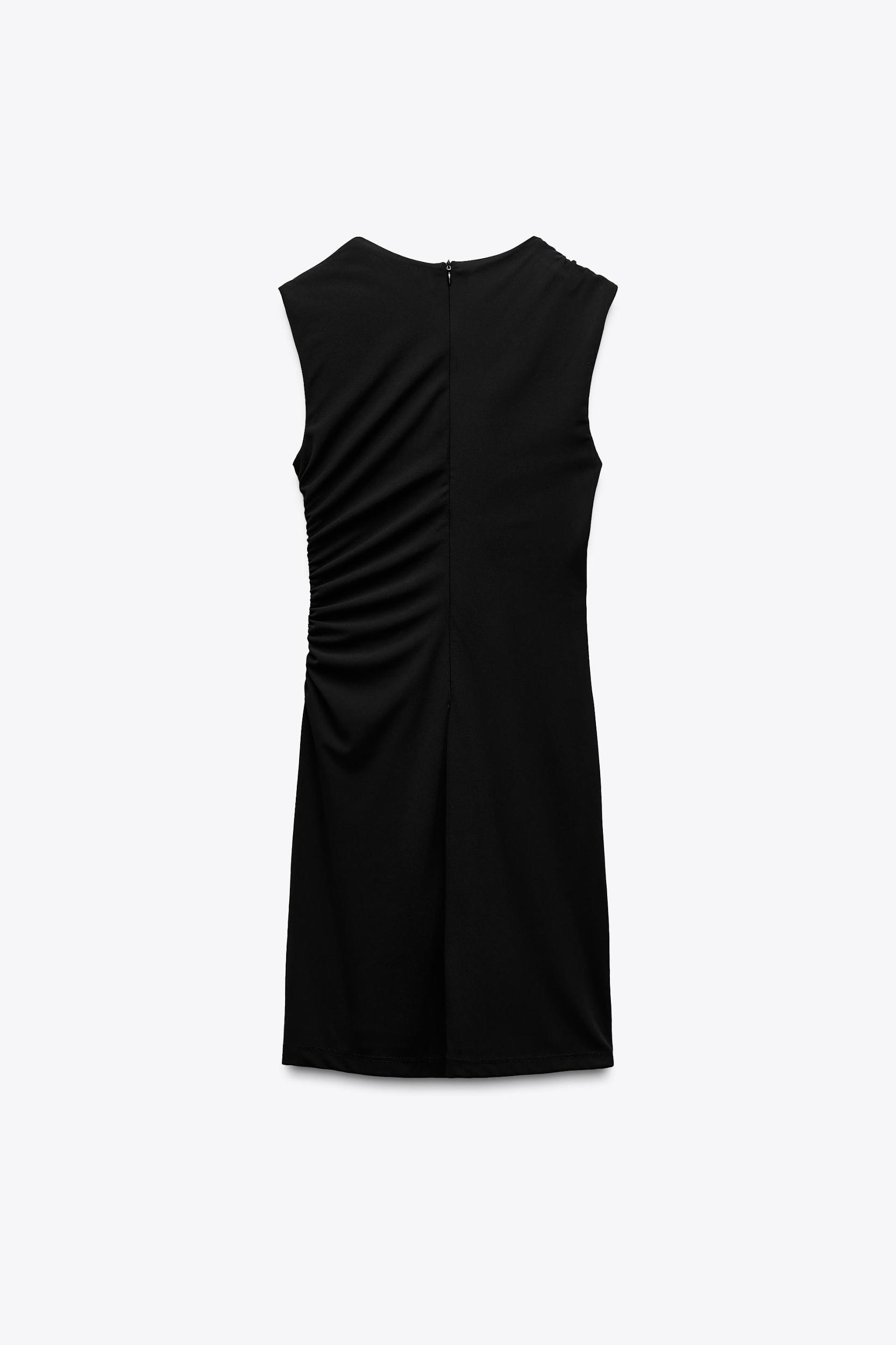 SHORT DRESS WITH RUCHING Product Image