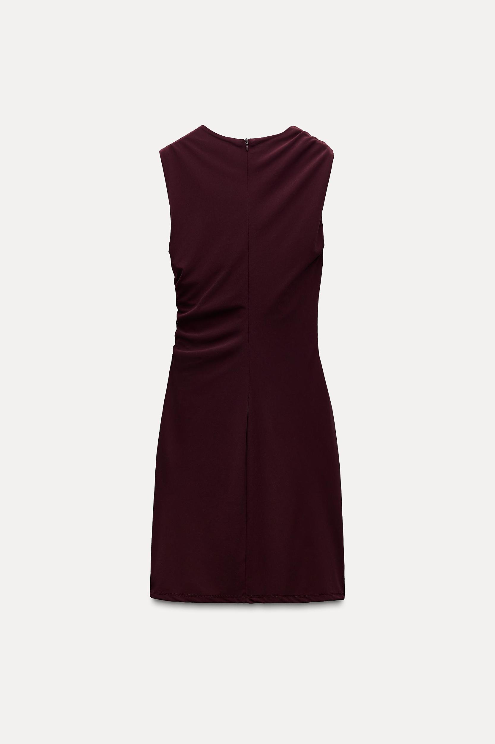SHORT DRESS WITH RUCHING Product Image