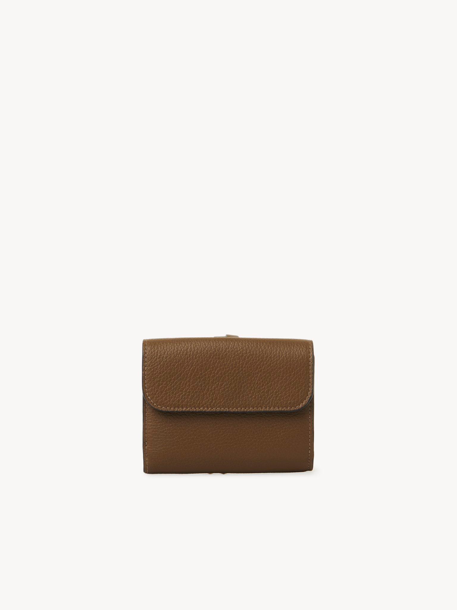 Small Alphabet tri-fold in grained leather Product Image