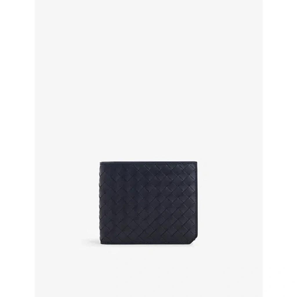 BOTTEGA VENETA Mens  Intrecciato Leather Wallet In Space-silver Product Image