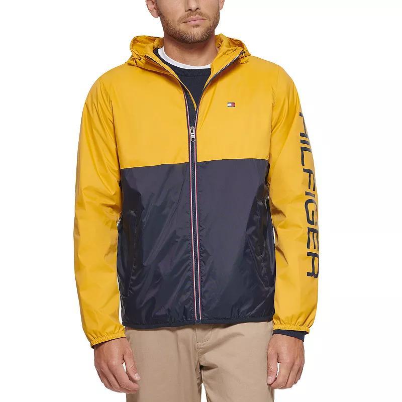 Mens Tommy Hilfiger Hooded Rain Slicker Jacket Product Image