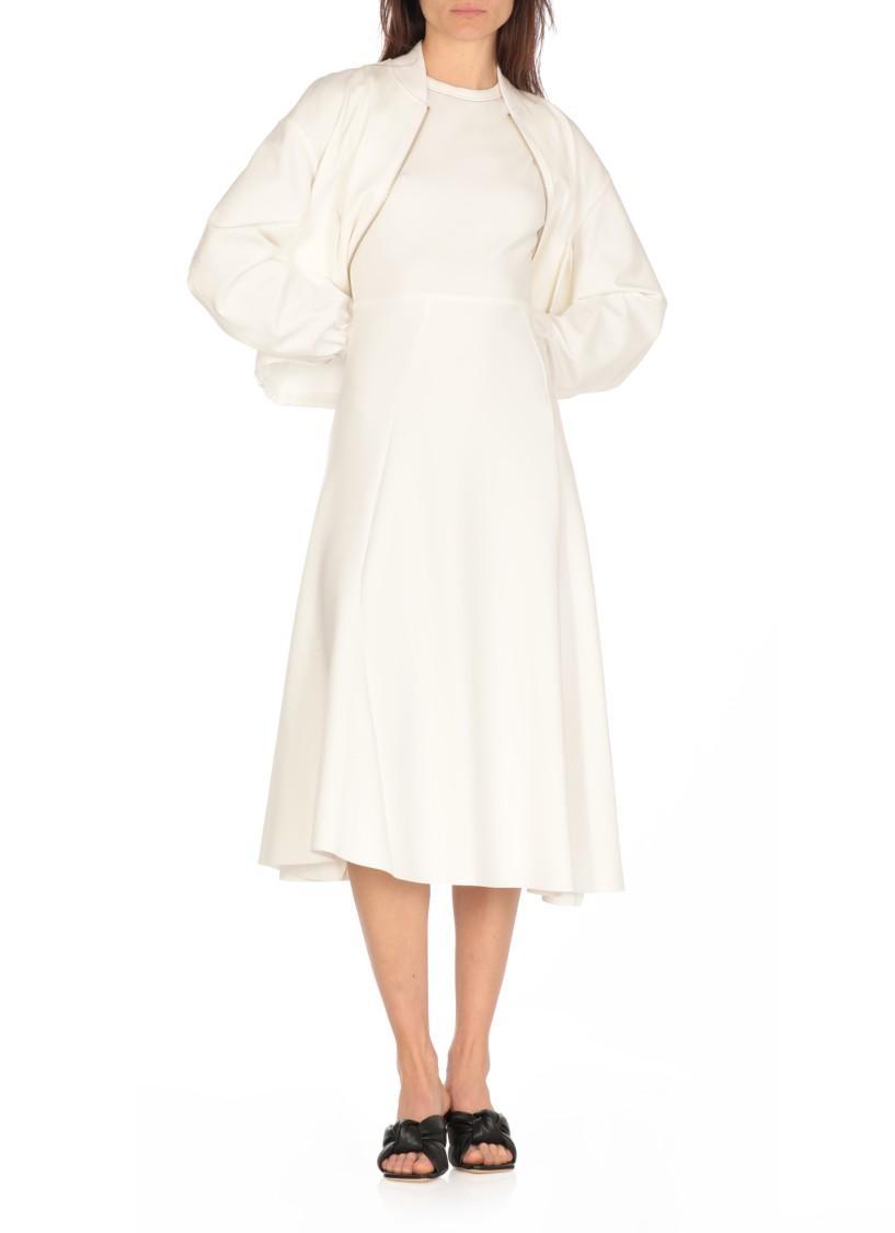 FABIANA FILIPPI Long-sleeved Jacket In White Product Image