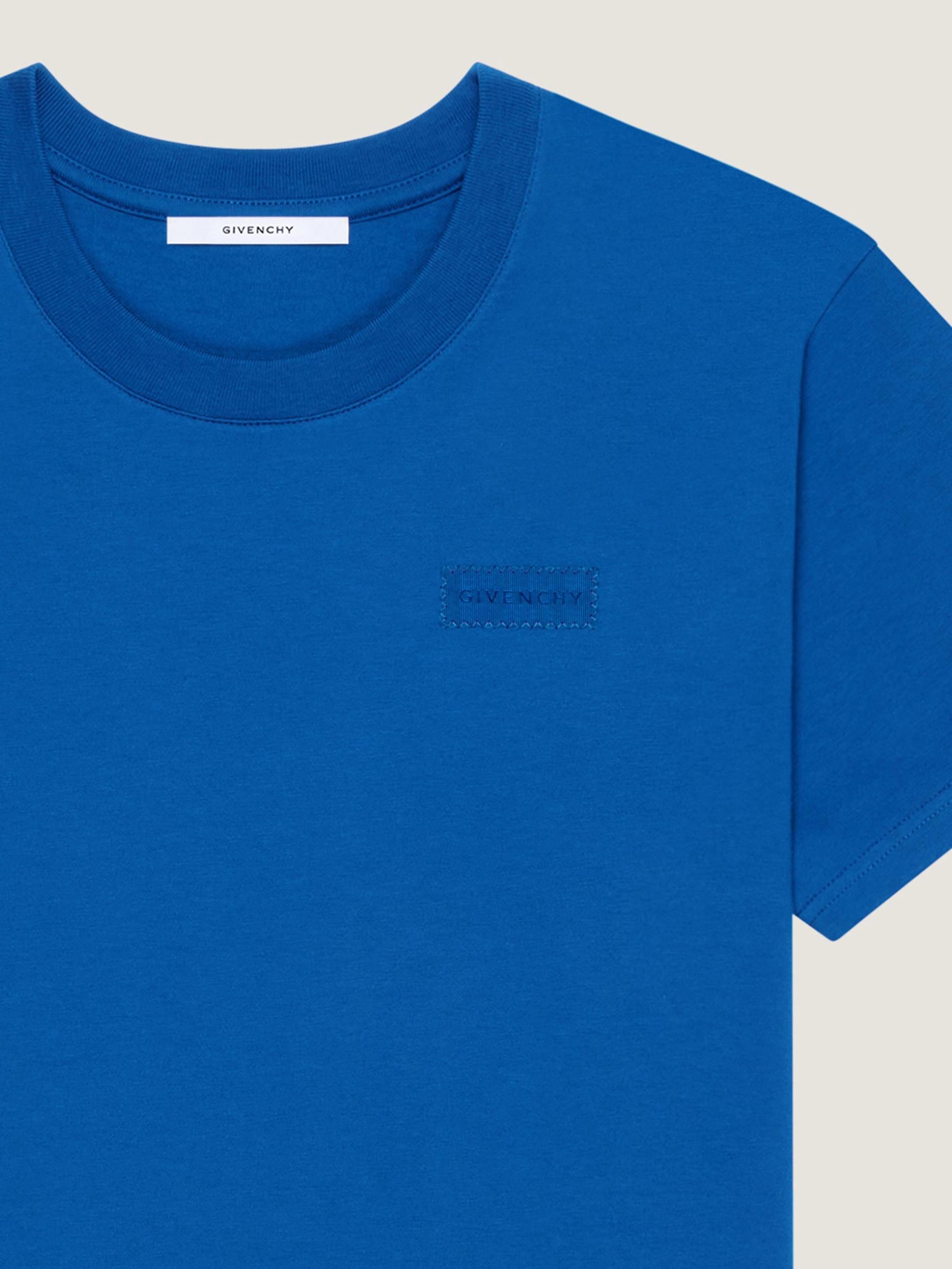 T-shirt in cotton with GIVENCHY patch Product Image