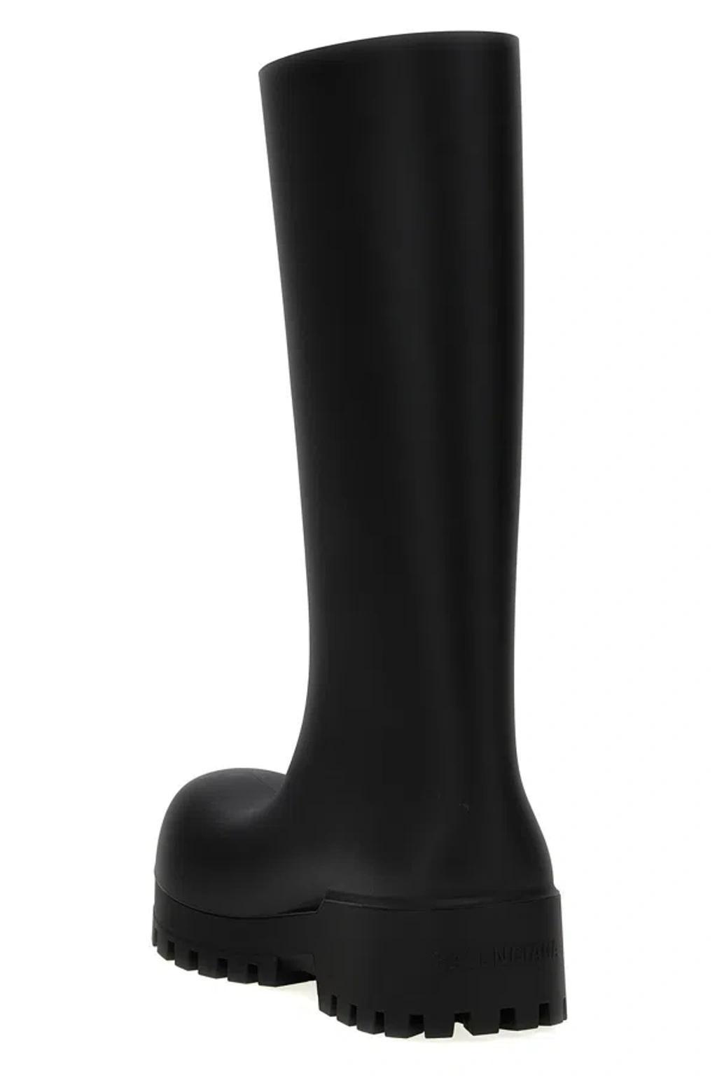 BALENCIAGA Bulldozer Rain Boots In Black Product Image