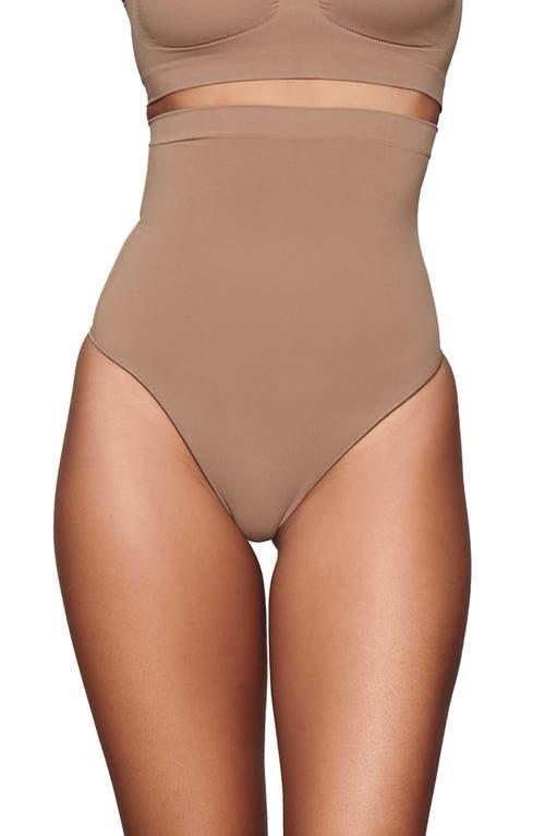 Womens Seamless Sculpt High-Waisted Thong Product Image