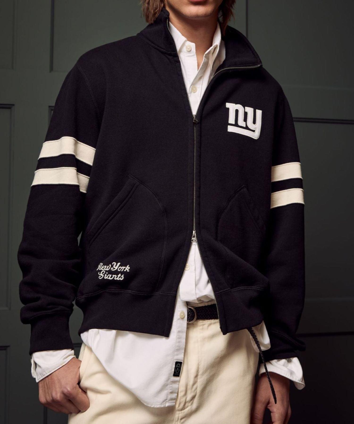 Todd Snyder by Fanatics for NFL Giants Full-Zip Fleece Sweatshirt Product Image