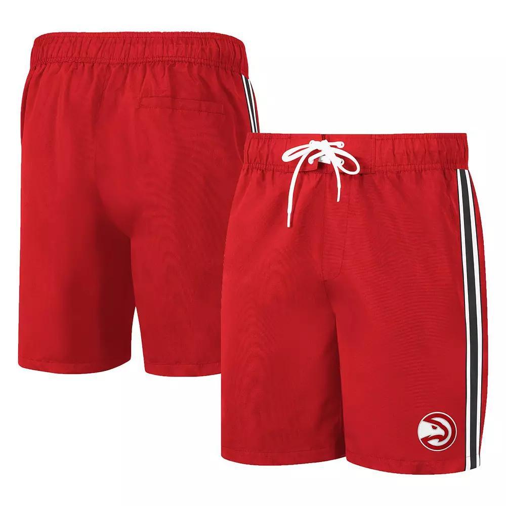 Men's G-III Sports by Carl Banks Red Atlanta Hawks Sand Beach Volley Swim Shorts, Size: Medium Product Image