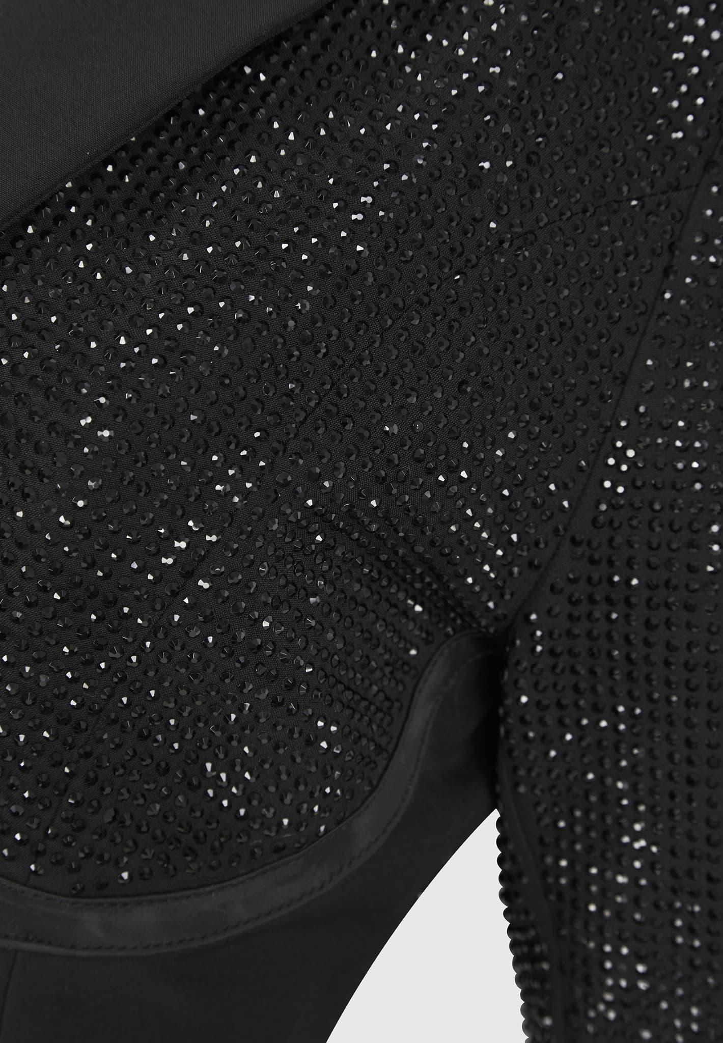 Rhinestone Corset Blazer Dress - Black Female Product Image