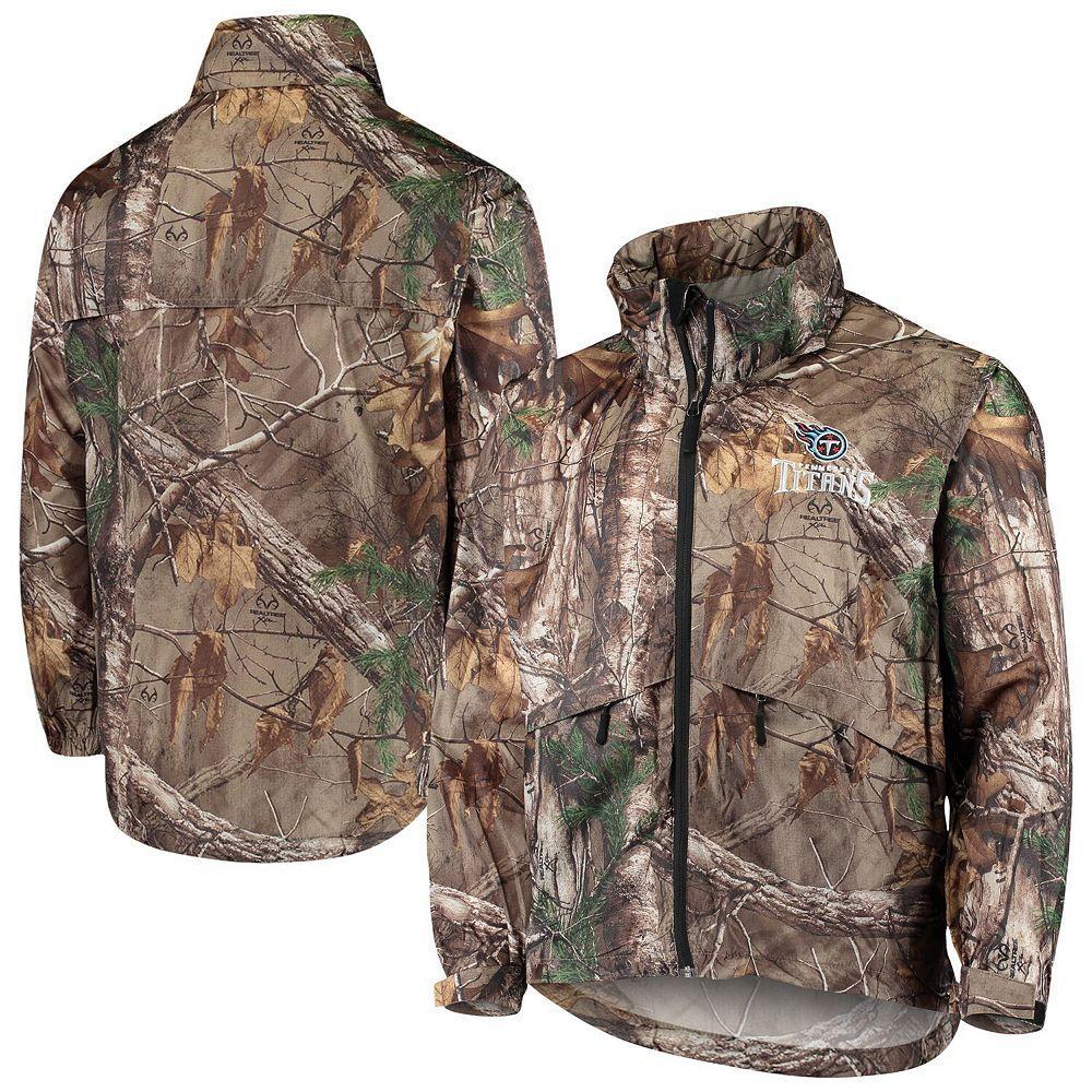 Men's Dunbrooke Realtree Camo Tennessee Titans Circle Sportsman Waterproof Packable Full-Zip Jacket, Size: Small, Green Product Image