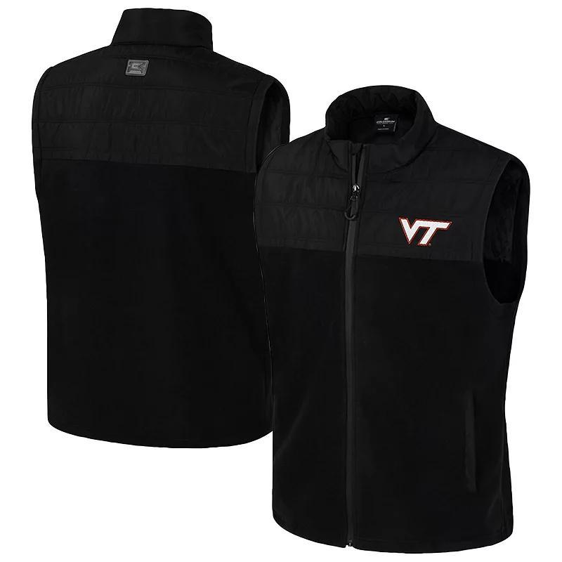 Men's Colosseum Black Air Force Falcons Block The Sun Full-Zip Vest,  Product Image