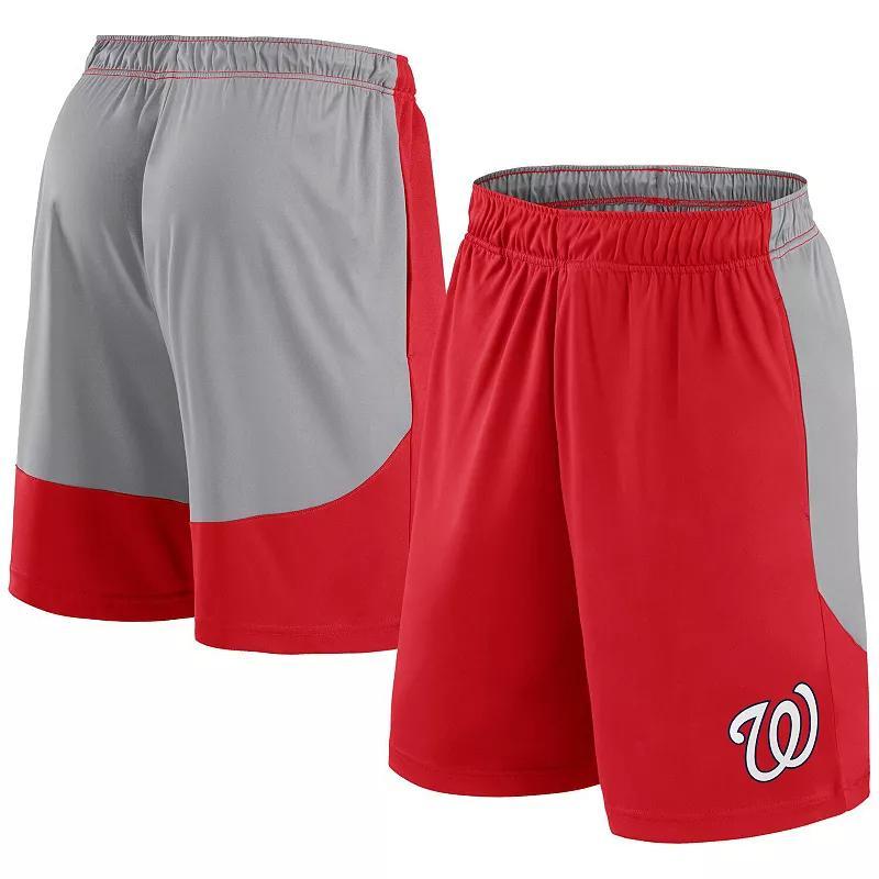 Mens Fanatics /Gray Washington Nationals Go Hard Shorts Product Image