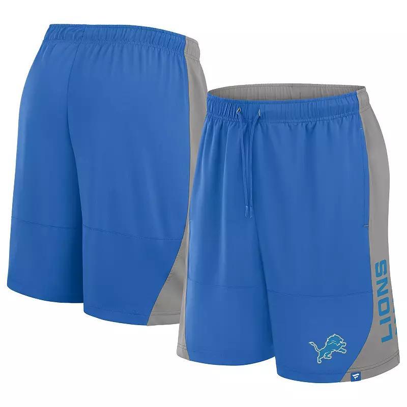 Men's Fanatics Blue Detroit Lions No Defense Shorts, Size: Medium Product Image