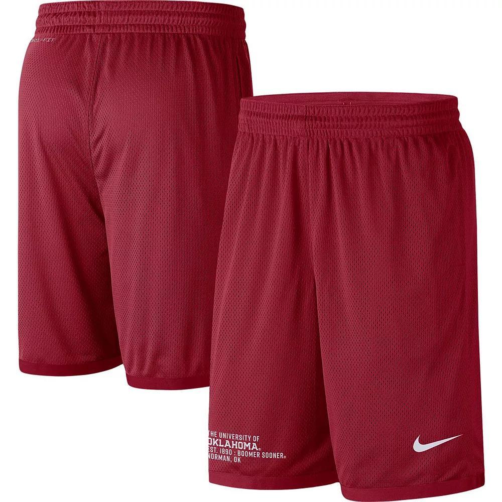 Men's Nike Crimson Oklahoma Sooners Performance Mesh Shorts, Size: Medium, Red Product Image