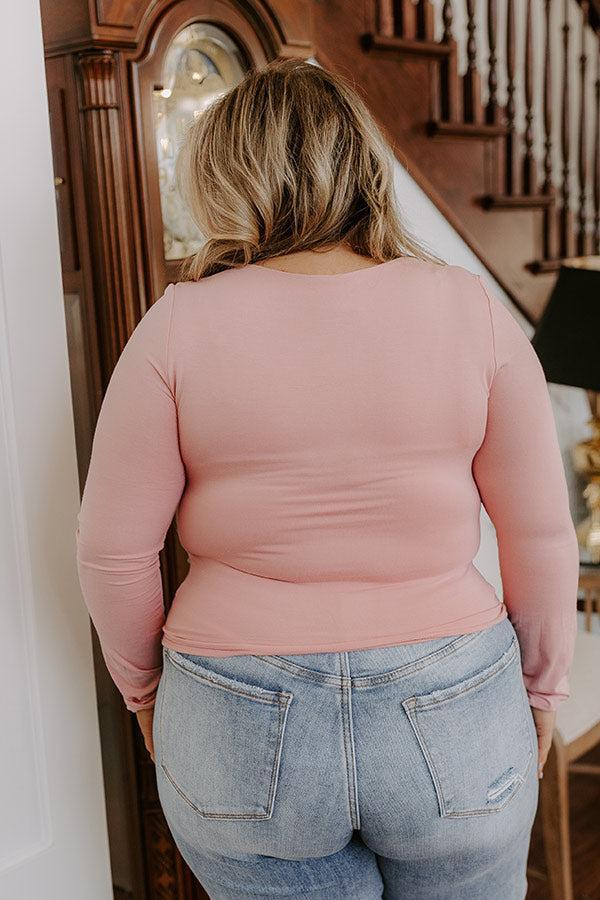 Sassy and Chic Top in Pink Curves Product Image