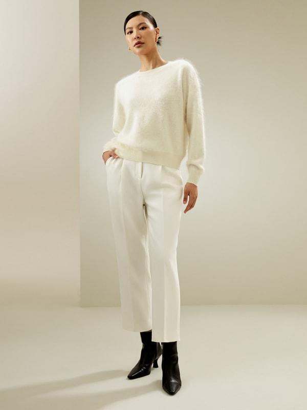 Relaxed Drop-Shoulder Cashmere Sweater Product Image