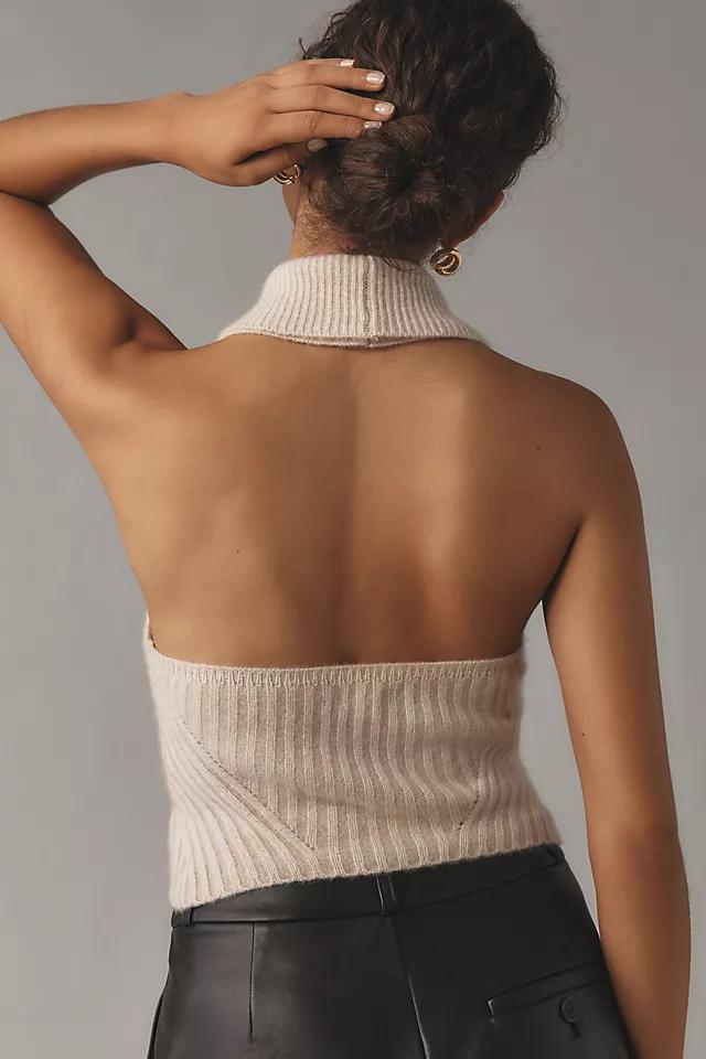 Pilcro Plunge-Neck Halter Sweater Tank Product Image