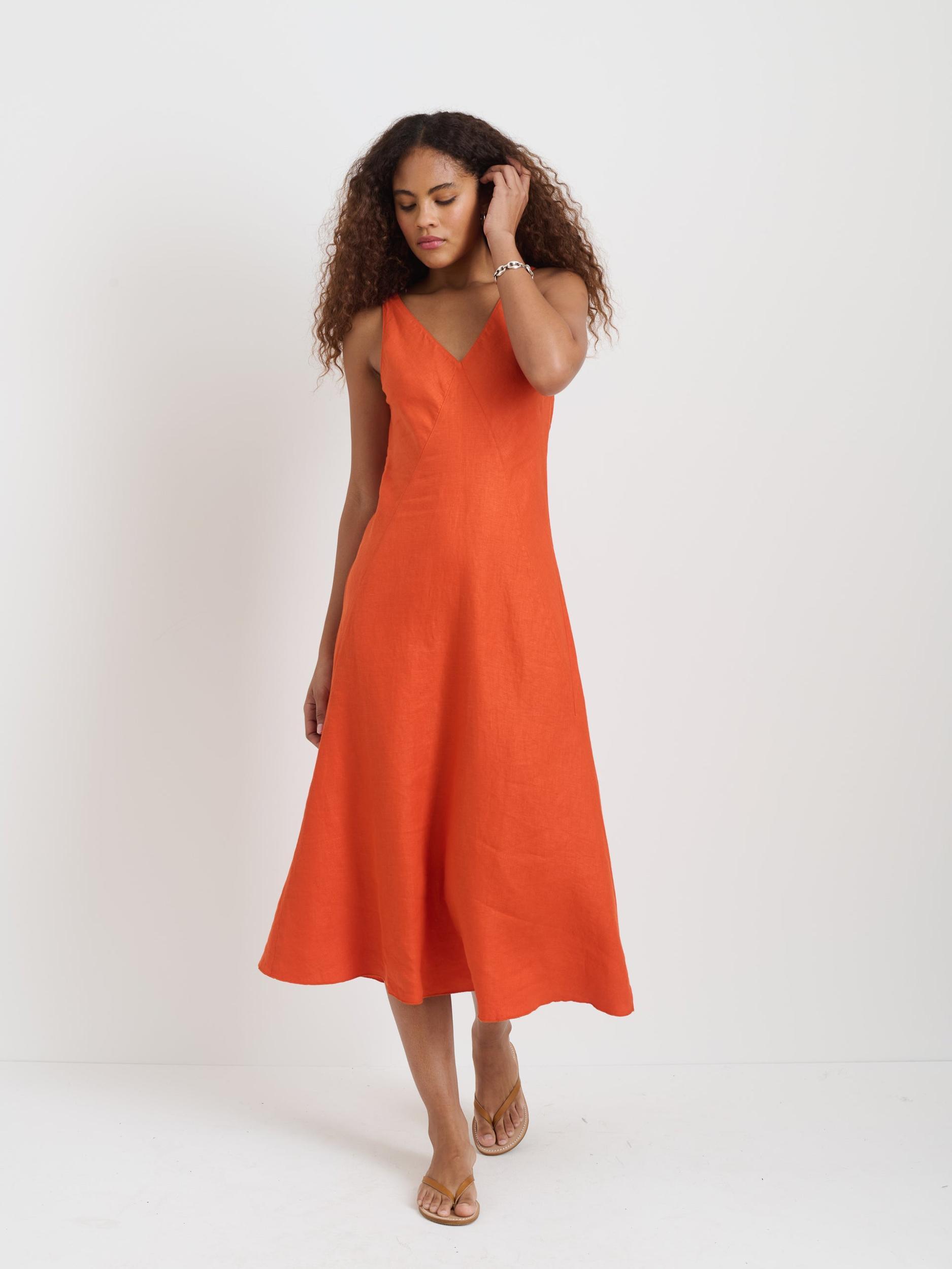 Flora Dress In Linen Product Image