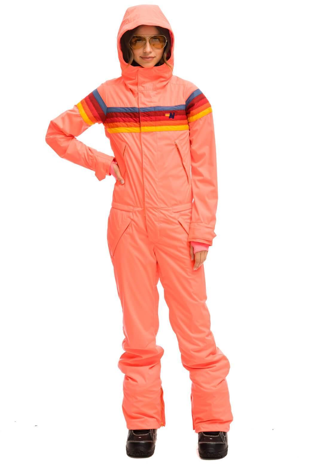 WOMEN'S 3 LAYER POWDER SUIT - NEON FLAMINGO Female Product Image