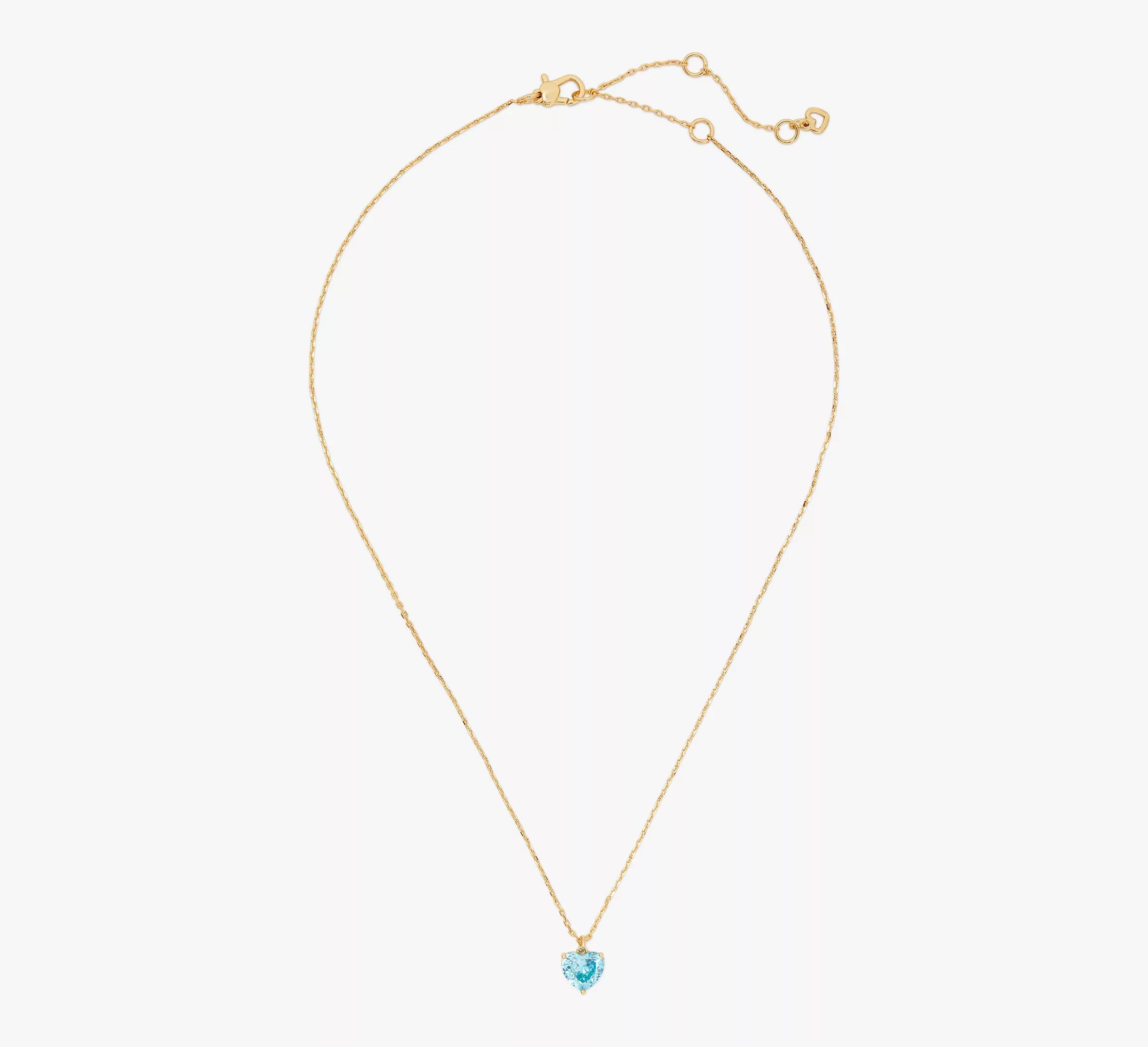 kate spade new york My Love April Birthstone Heart Pendant Necklace, 16-19 Product Image