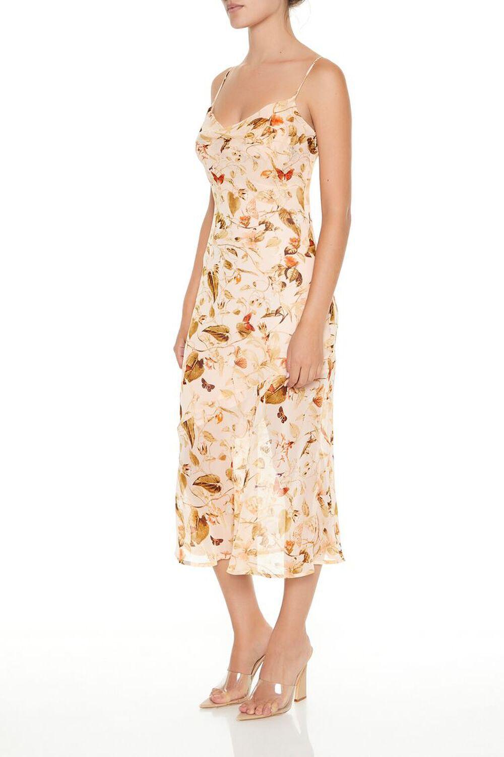 Leaf Print Cami Midi Dress | Forever 21 Product Image