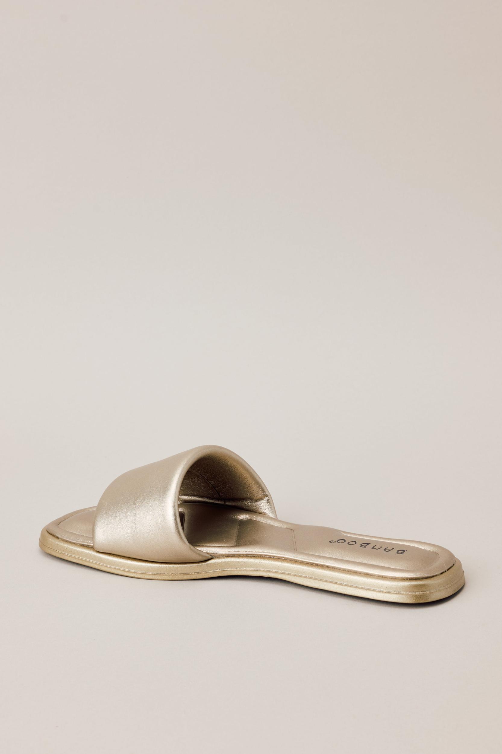 Oasis Steps Gold Metallic Sandals Product Image