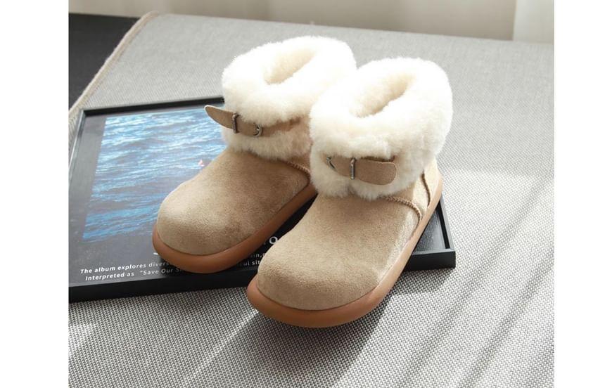 Platform Fluffy Trim Short Snow Boots Product Image